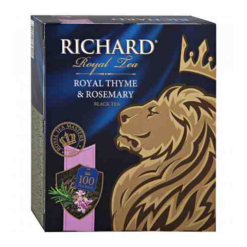 Чай Richard Royal Thyme Rosemary черный с чабрецом и розмарином 100 пакетиков по 2 г арт. 3377728