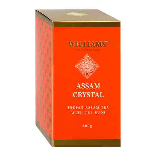 Чай Williams Assam Сrystal черный индийский с высоким содержанием чайных почек 200 г арт. 3459455