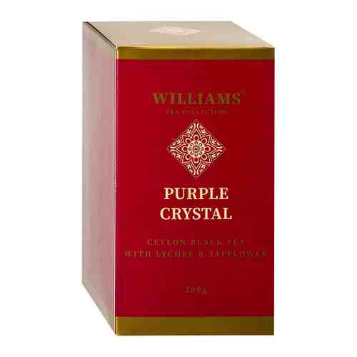 Чай Williams Purple Сrystal черный цейлонский с лепестками сафлора и натуральным ароматом личи 200 г арт. 3459451