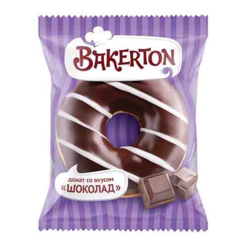Донат Bakerton Шоколад глазированный замороженный 55 г арт. 3436421