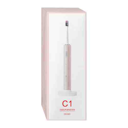 Электрическая зубная щетка DR.BEI Sonic Electric Toothbrush Pink ультразвуковая розовая мягкая средняя жесткость арт. 3481500