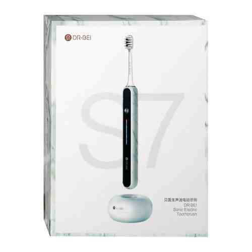 Электрическая зубная щетка DR.BEI Sonic Electric Toothbrush S7 Marbling White ультразвуковая мягкая средняя жесткость арт. 3480193