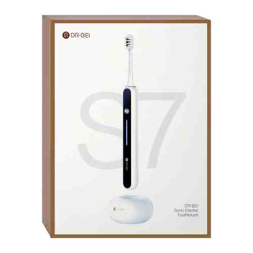 Электрическая зубная щетка DR.BEI Sonic Electric Toothbrush S7 White ультразвуковая белая мягкая средняя жесткость арт. 3480195