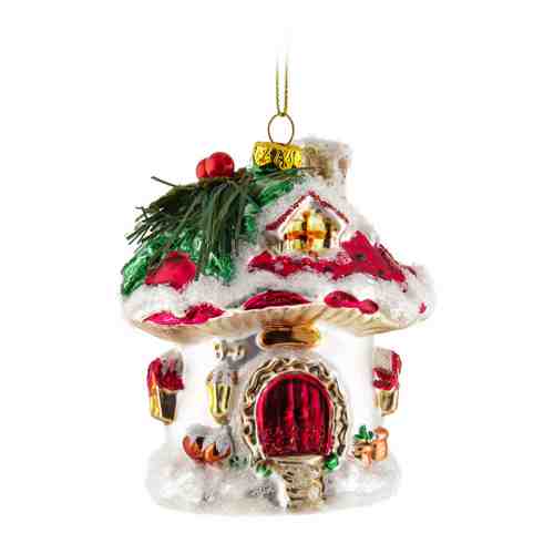 Елочное украшение Holiday Classics Домик волшебный лесной 9х7.5х10 см арт. 3481633
