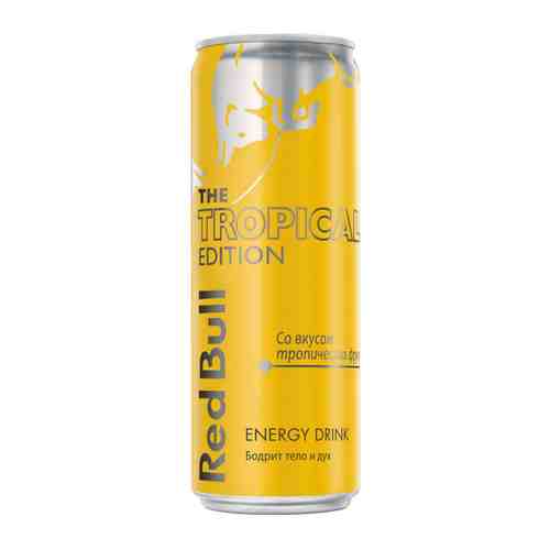 Энергетический напиток Red Bull Тропические фрукты газированный 0.35 л арт. 3380316
