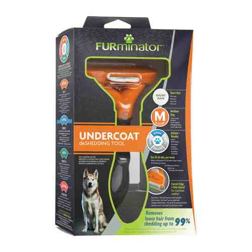 Фурминатор FURminator для средних собак с короткой шерстью M арт. 3439809