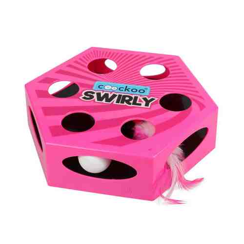 Игрушка Ebi интерактивная Coockoo Swirly розовая для кошек 20.4x6.8x23 см арт. 3460374