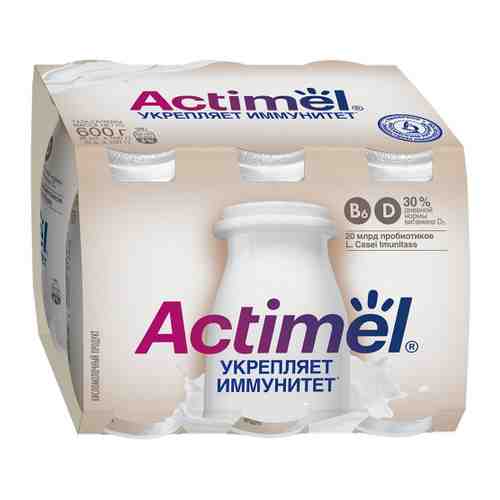 Кисломолочный напиток Actimel натуральный 2.6% 6 штук по 100 г арт. 3397518