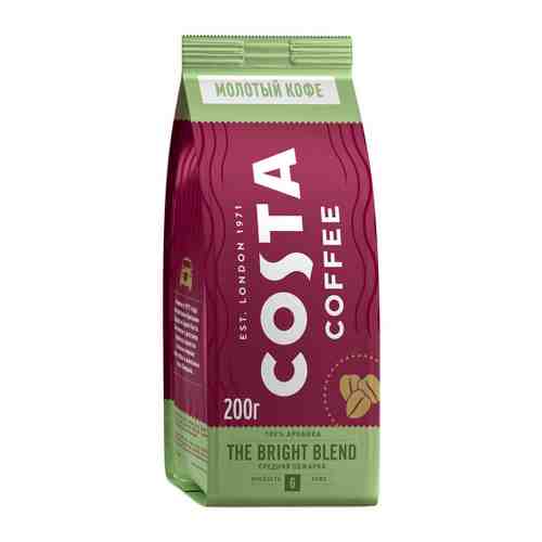 Кофе Costa Coffee Bright Blend молотый 200 г арт. 3411710