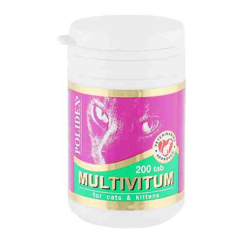 Комплекс поливитаминно-минеральный Polidex Multivitum plus для кошек 200 таблеток арт. 3485991