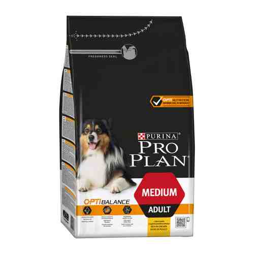 Корм сухой Pro Plan с курицей для взрослых собак средних пород 1.5 кг арт. 3332462