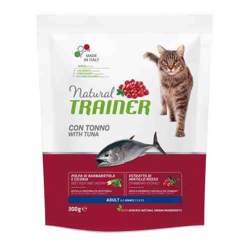 Корм сухой Trainer Natural Cat Adult With Tuna с тунцом для взрослых кошек 300 г арт. 3404663