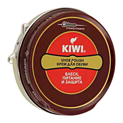 Крем для обуви Kiwi Shoe Polish коричневый 50 мл арт. 3244604
