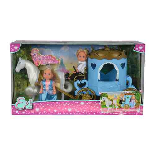 Кукла Simba Еви и Тимми в карете 12 см арт. 3489111