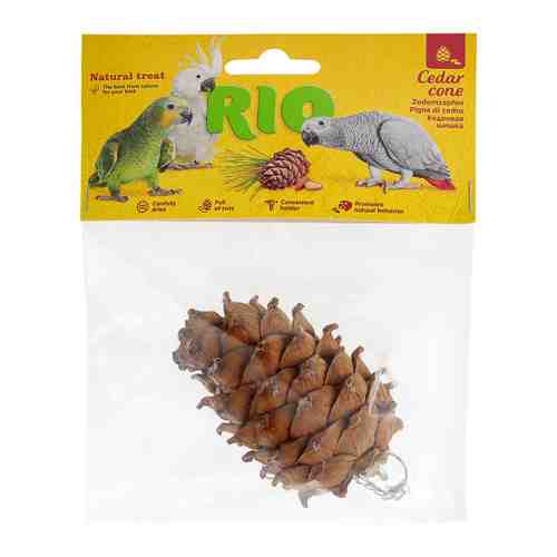 Лакомство игрушка Rio Кедровая шишка для крупных попугаев 100 г арт. 3296709