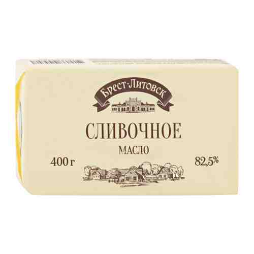 Масло Брест-Литовск сладко-сливочное несоленое 82.5% 400 г арт. 3410197