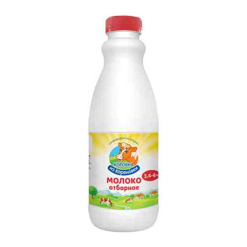 Молоко Коровка из Кореновки отборное пастеризованное 3.4-6.0% 900 мл арт. 3240575