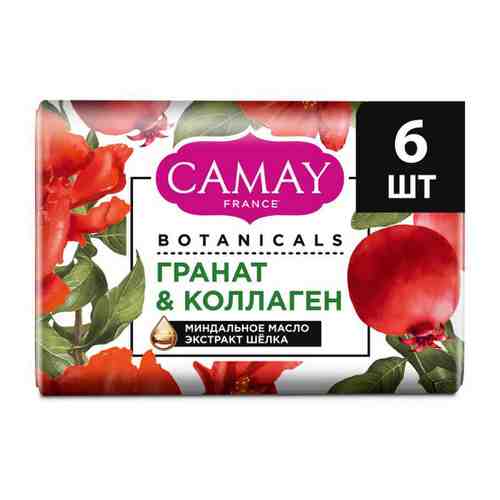 Мыло туалетное Camay Botanicals Цветы граната 6 штук по 85 г арт. 3450155