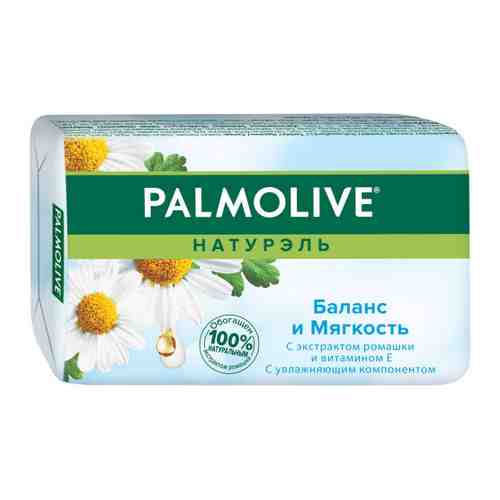 Мыло туалетное Palmolive Натурэль Баланс и Мягкость с экстрактом ромашки и витамином Е 90 г арт. 3091294