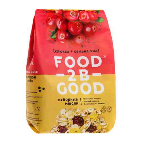 Мюсли Granolife Food Tobe Good с клюквой семенами чиа 300 г арт. 3403580