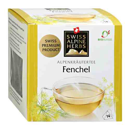 Напиток Swiss Alpine Herbs чайный Фенхель 14 пакетиков по 1 г арт. 3461493