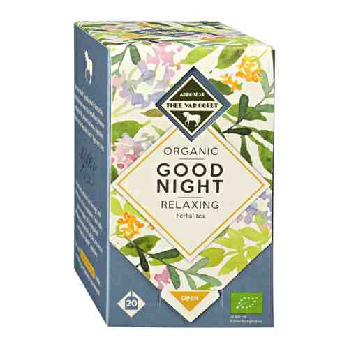 Напиток Thee Van Oordt Organic Good Night Relaxing Herbal Tea чайный 20 пакетиков по 1.43 г арт. 3502216