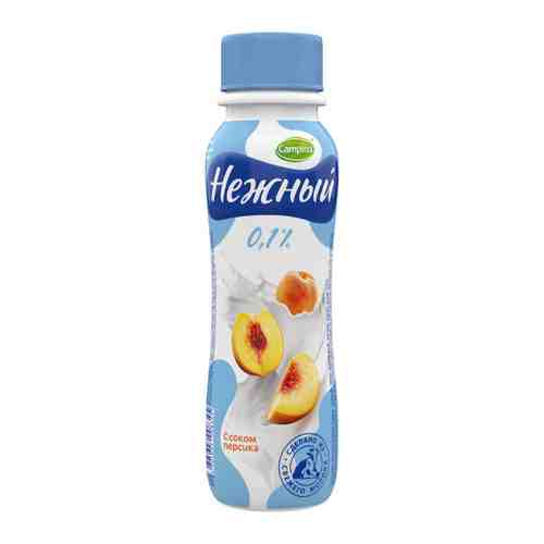 Напиток йогуртный Campina Нежный с соком персика 0.1% 285 г арт. 3418010