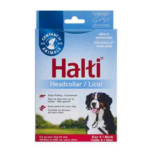 Недоуздок Coa HALTI Headcollar для собак размер 4 черный 46-62 см арт. 3460153