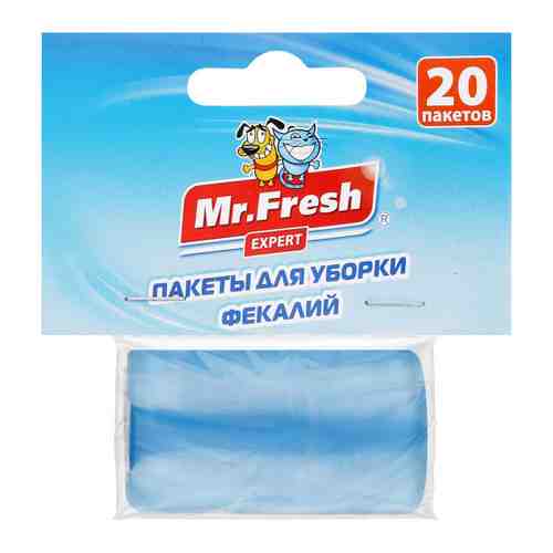 Пакеты Mr.Fresh для уборки фекалий сменный рулон для собак и кошек 20 шт арт. 3452352