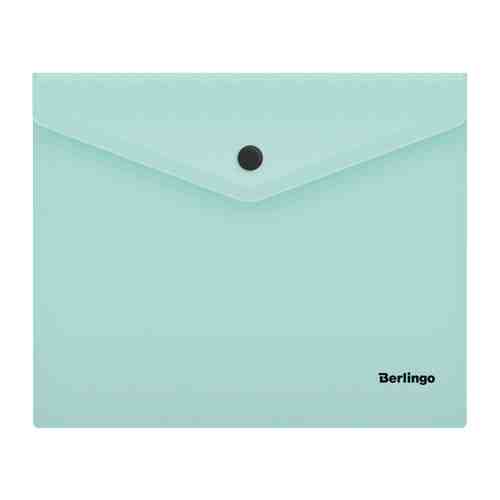 Папка-конверт на кнопке Berlingo Instinct А5+ мятный арт. 3455411