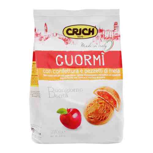 Печенье Crich Cuor Mi Biscuits песочное с яблочным джемом 270 г арт. 3518092
