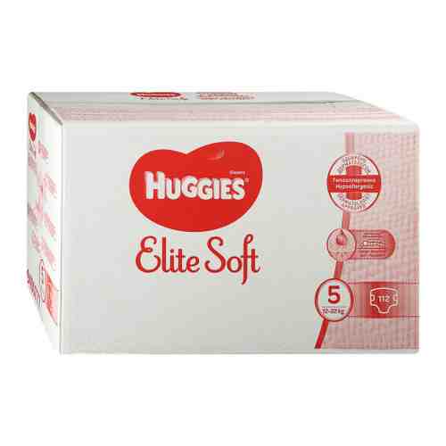Подгузники Huggies Elite Soft 5 (12-22 кг, 112 штук) арт. 3375080