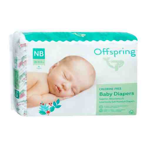 Подгузники Offspring Арбузы Newborn (2-4 кг, 56 штук) арт. 3431467