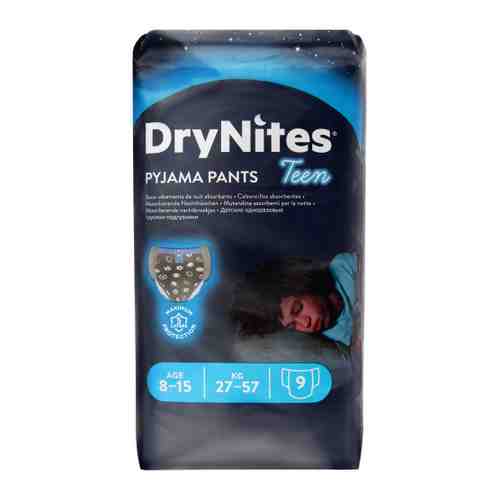 Подгузники-трусики Huggies DryNites для мальчиков (27-57 кг, 9 штук) арт. 3354564