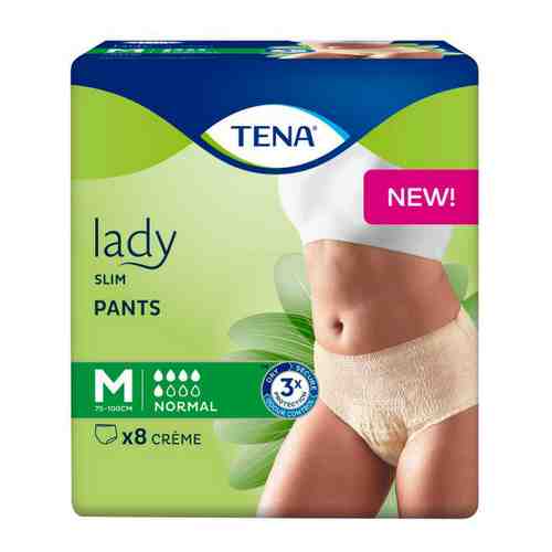 Подгузники-трусы для взрослых Tena Lady Slim Pants Normal для женщин М 8 штук арт. 3420227
