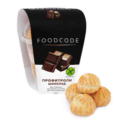 Профитроли FOODCODE с начинкой Шоколад без глютена замороженные 130 г арт. 3458510