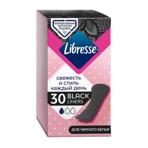 Прокладки ежедневные Libresse Dailies Style Черные 30 штук арт. 3492325