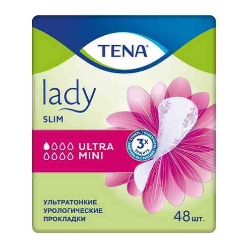 Прокладки урологические Tena Lady Slim Ultra mini 48 штук арт. 3496324