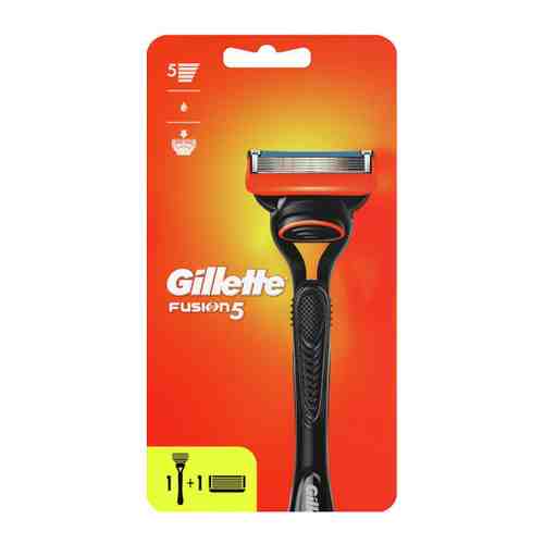 Станок для бритья Gillette Fusion 5 и 2 сменные кассеты арт. 3376887