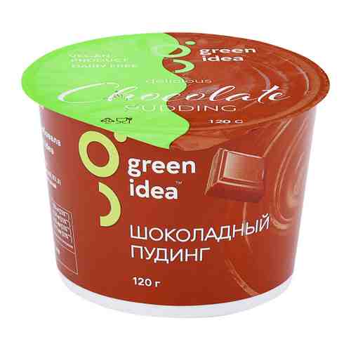 Пудинг Green Idea Шоколадный соевый c витаминами и кальцием 120 г арт. 3442216