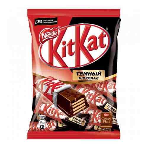 Шоколад KitKat Nestle mini Dark с хрустящей вафлей темный 169 г арт. 3291781