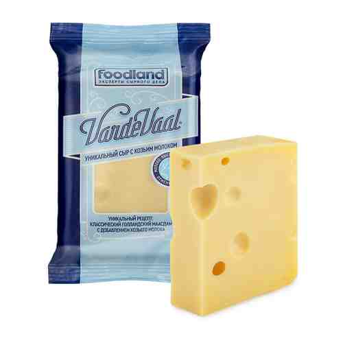 Сыр полутвердый VardeVaal Масдам с козьим молоком 45% 200 г арт. 3418108