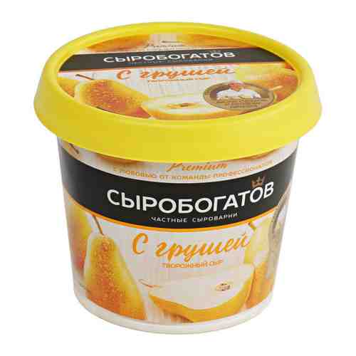 Сыр творожный Сыробогатов с грушей 55% 140 г арт. 3369734