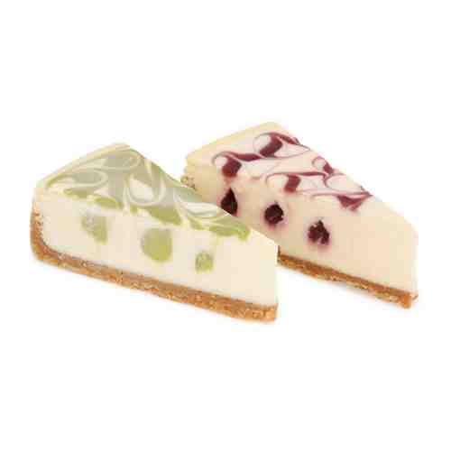 Торт Чизкейк Дуэт малиновый и зеленый чай Матча замороженный Cheesecake Club 200 г арт. 3395204
