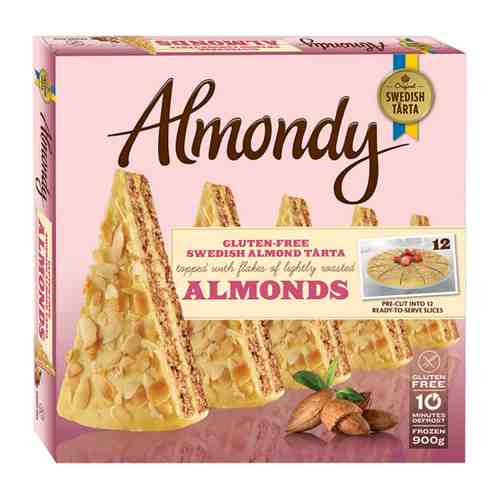 Торт миндальный без глютена замороженный Almondy 900 г арт. 3454135