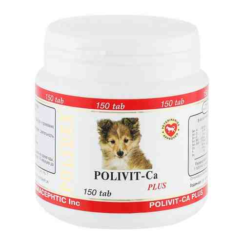 Витамины Polidex Polivit-Ca plus улучшение роста костной ткани щенков и собак мелких и средних пород 150 таблеток арт. 3485972