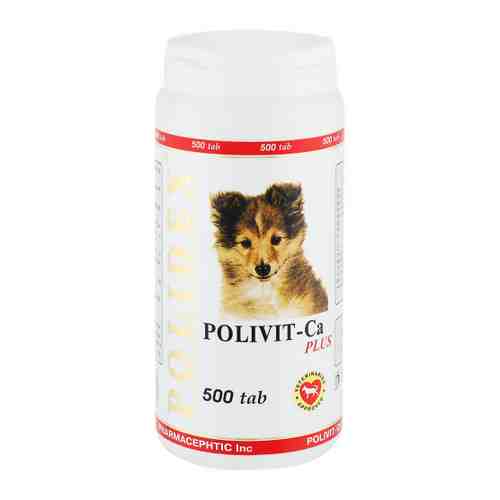 Витамины Polidex Polivit-Ca plus улучшение роста костной ткани щенков и собак мелких и средних пород 500 таблеток арт. 3485960