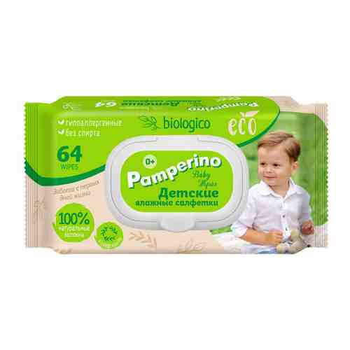 Влажные салфетки детские Pamperino Eсо biologico 64 штук арт. 3453746