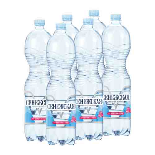 Вода питьевая Сенежская природная газированная 6 штук по 1.5 л арт. 3242333