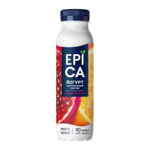 Йогурт EPICA питьевой гранат апельсин 2.5% 260 г арт. 3448093